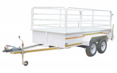 2.4m 1 ton Flatdeck Tandem with rails and brakes